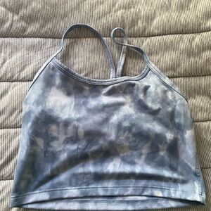 OFFLINE by Aerie Blue Tie-Dye Sports Bra/Tank